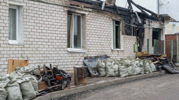 Professional Soot Cleanup technician working in Dayton, OH